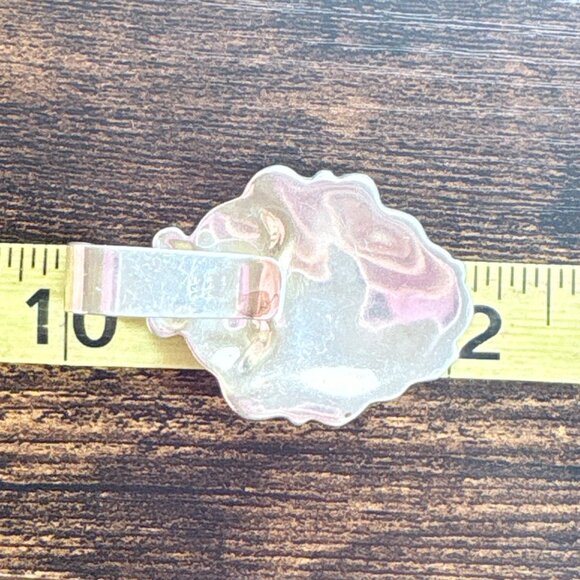 VTG Solid Sterling Silver 925 Abstract Scroll Design Pendant Size 2" Length - Picture 8 of 10